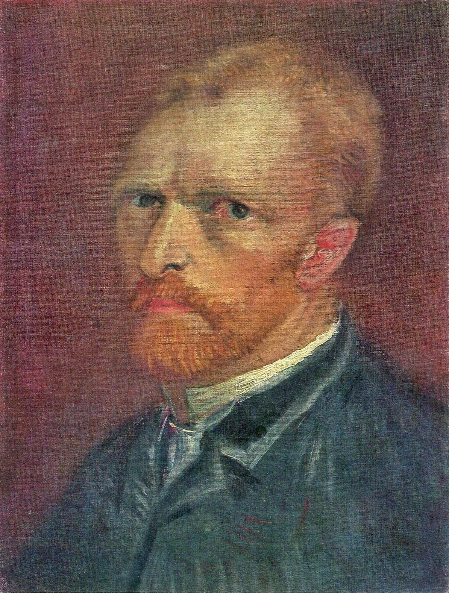 Vincent van Gogh, Self-Portrait (Paris, dark), 1886
